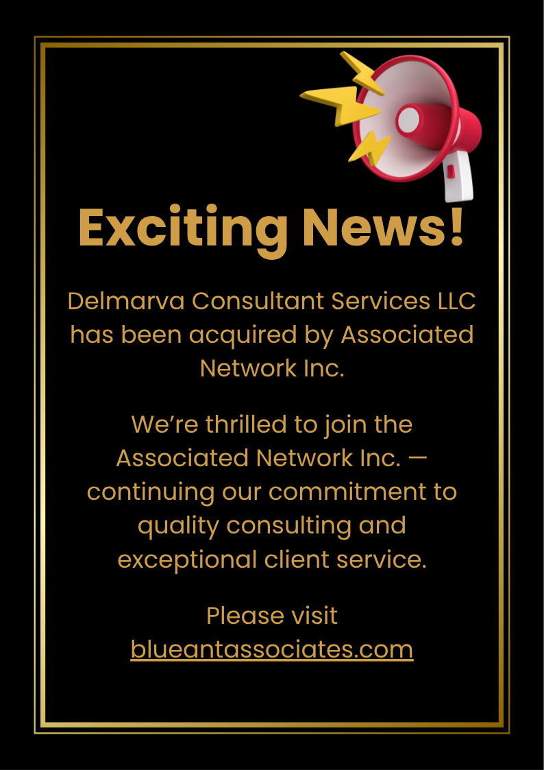 Exciting News! Delmarva Consultant Services LLC has been acquired by Associated Network Inc.